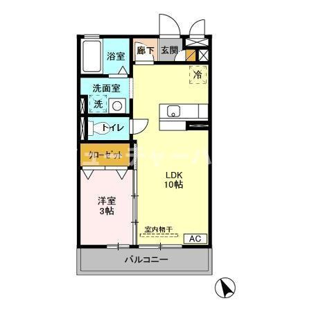 ベルデュールの間取り