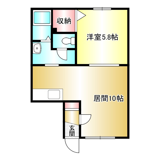 プードリエサクラⅡの間取り