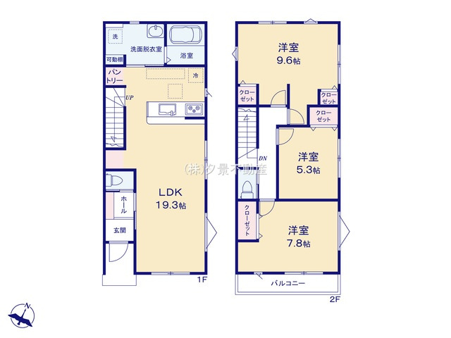 《仲介手数料無料》緑区大字三室1553-1新築一戸建てケイアイクラフトピットの間取り