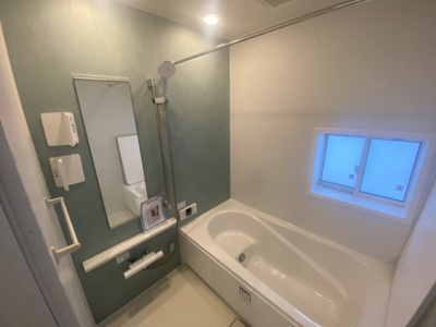 【浴室】 | 恩納村安富祖（全2棟）ラスト1号棟新築平屋 | 1号棟　浴室換気乾燥機付き♪