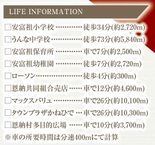 【周辺】 | 恩納村安富祖（全2棟）ラスト1号棟新築平屋 | 周辺♪
