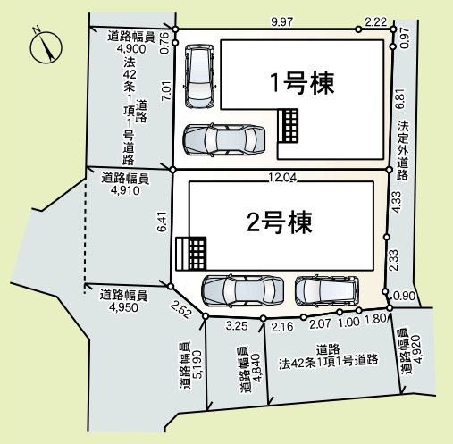 明石市二見町西二見の区画図