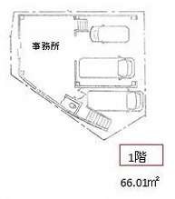 中津事務所ビルの間取り|１階