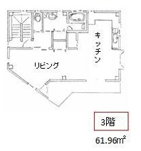 中津事務所ビルの間取り|３階