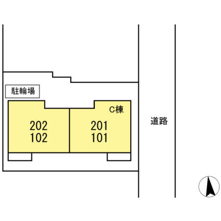 ブリエコリーヌCの区画図