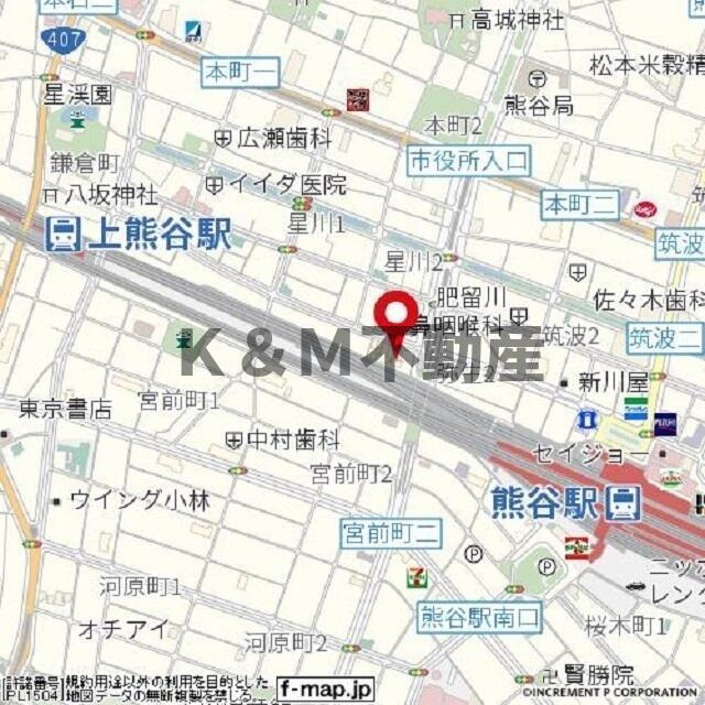 ローヤルマンション熊谷の地図| 