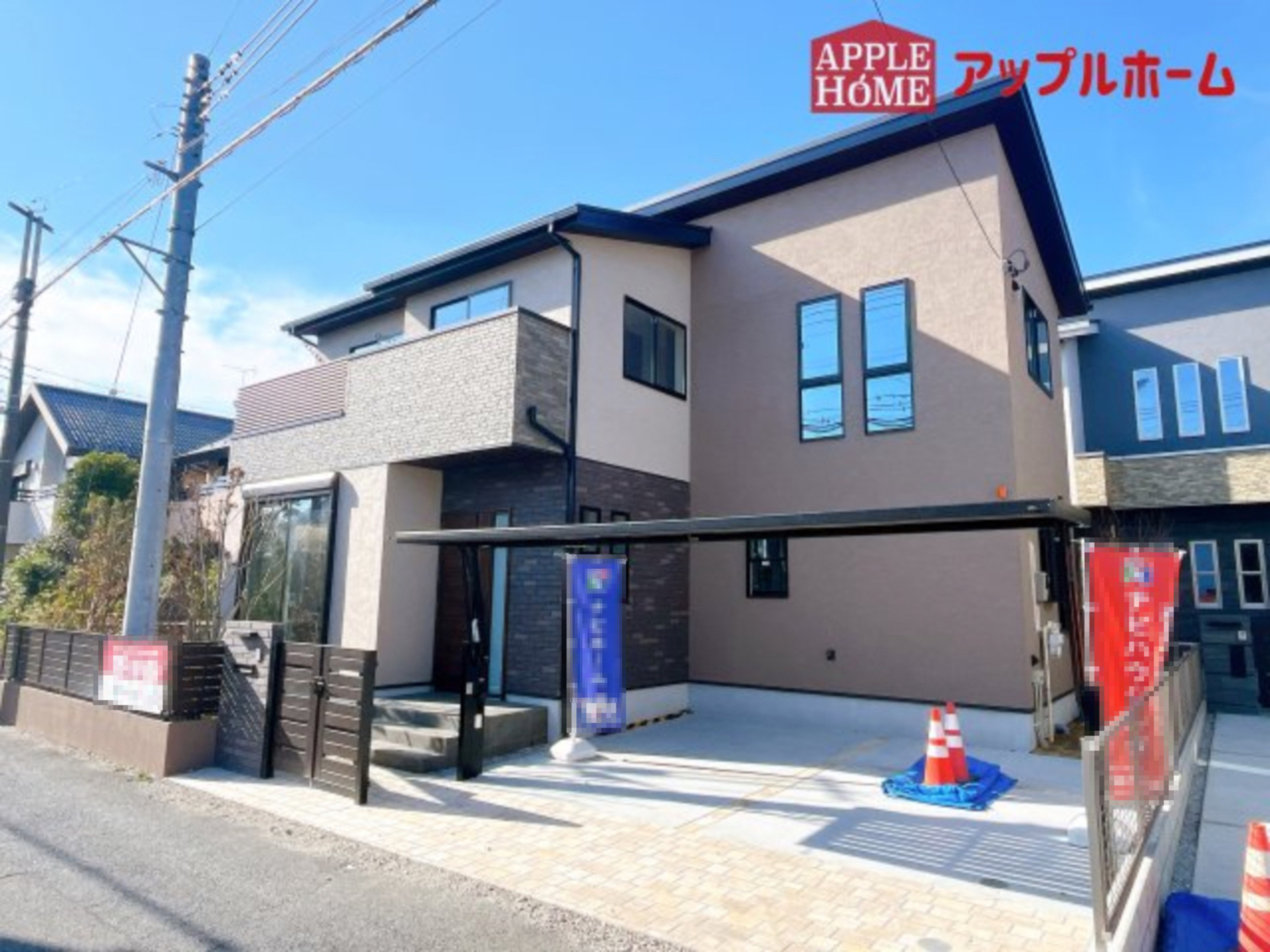 [新築住宅] さいたま市北区盆栽町 全2邸の外観|周辺環境にも恵まれた好立地☆日当たり良好×子育てしやすい環境です！いつでもお気軽にお問合せOKです！TEL「0120-466263」