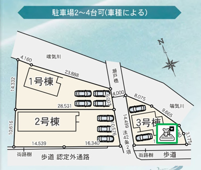 【区画図】 | 前橋市三河町2丁目　新築住宅