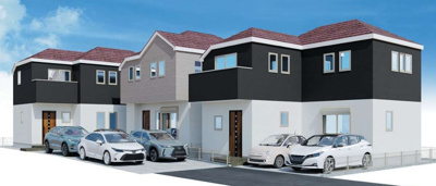 【外観パース】 | 大和市福田12期 新築戸建 全3棟