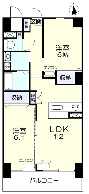 福富リングマンションの間取り