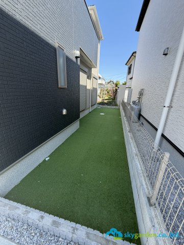 平塚市南金目　第1期　全４棟　2号棟の庭