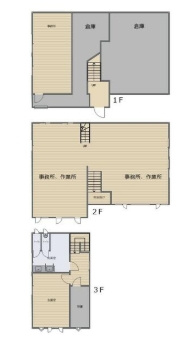 堺市西区山田事務所倉庫の間取り