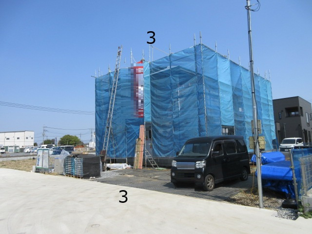 【仲介手数料無料】新築戸建　滑川町月輪大堀1601-1の前面道路含む現地写真