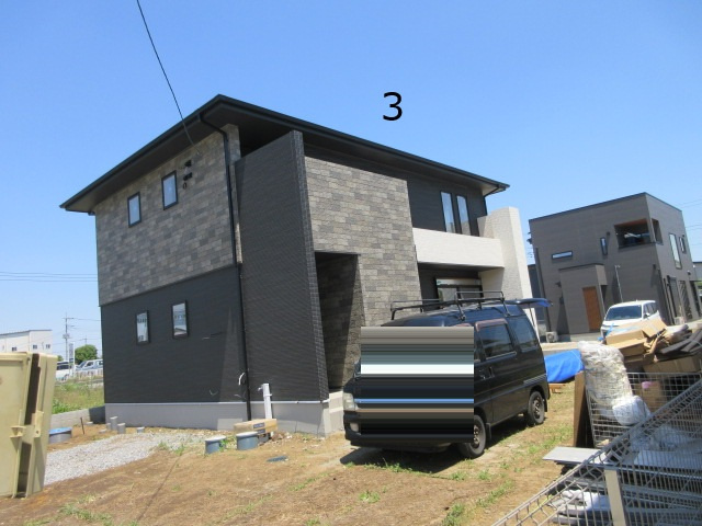 【仲介手数料無料】新築戸建　滑川町月輪大堀1601-1の前面道路含む現地写真