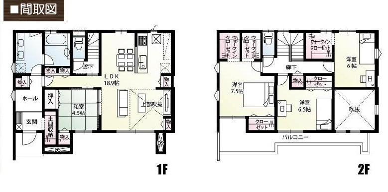 【仲介手数料無料】新築戸建　滑川町月輪大堀1601-1の間取り