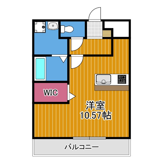 アンプルールクラージュｍｏｎｔ　ｖｅｒｔの間取り