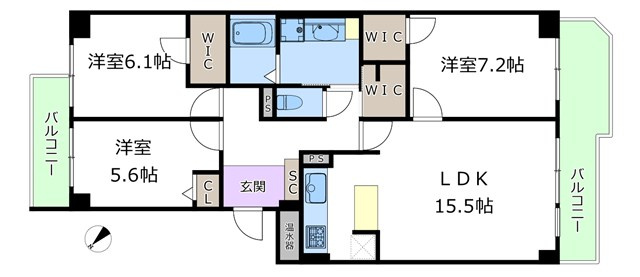 【間取り】 | 星和プラネタウン千里南第1期B棟 | エイブルにて取扱い可能な住宅ローンは、全部で10種類以上！お客様にピッタリの住宅ローンを当社のFPよりご案内させて頂きます。住宅ローンのご相談だけでも、お気軽にご相談下さいませ。