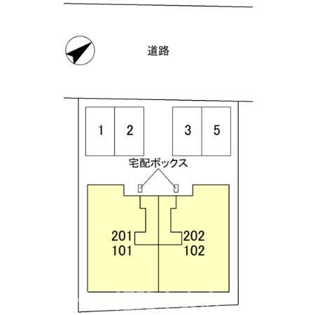 インフィニティ北ノ丁の区画図