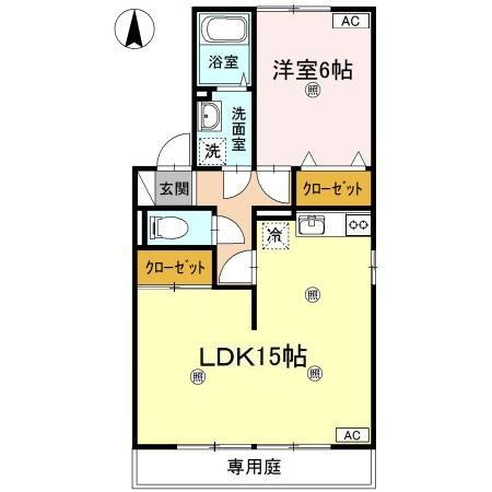ファミールパレス　B棟の間取り