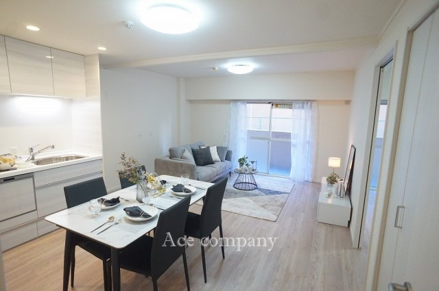 【居間・リビング】 | 若江岩田パークマンションB棟 | 【LDK：約14.7帖】