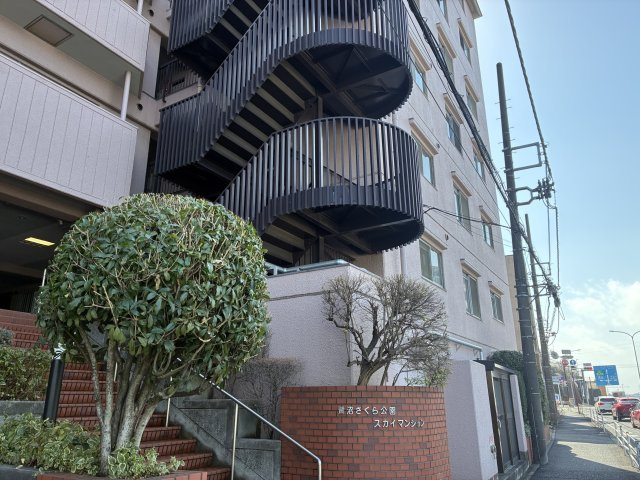 鷺沼さくら公園スカイマンションの外観|東急田園都市線「鷺沼」駅徒歩13分
