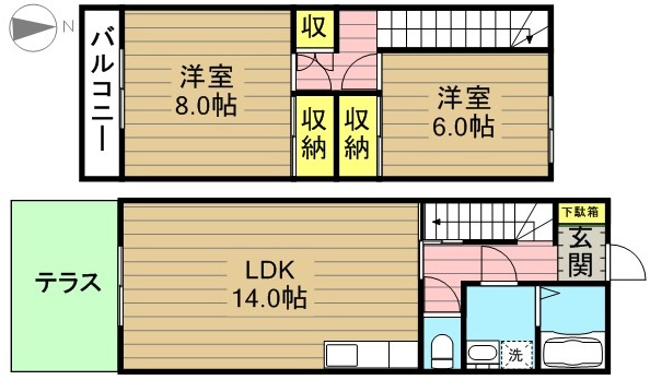 コーポ峰の間取り