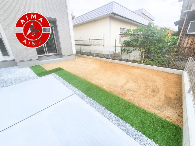 大野城市乙金東2丁目第3-2棟（2号棟）の庭|お庭で自由な時間を過ごせます。