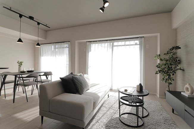 【居間・リビング】 | 藤和シティホームズ中本公園 | 【LDK：約15.2帖】