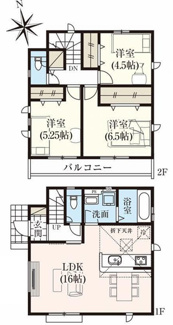 【間取り】 | 【仲介手数料無料！！】稲城市押立　新築戸建て（全13棟）1号棟　5880万円 | 1号棟