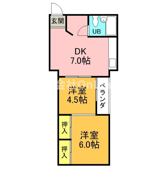 【間取り】 | 金田ハイツ