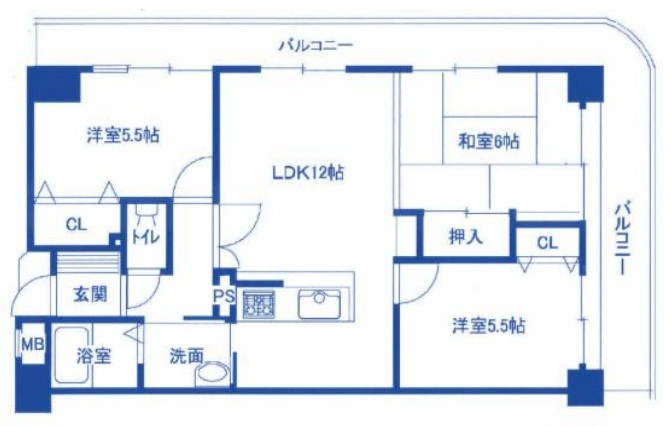 プレステージ大久保駅前の間取り