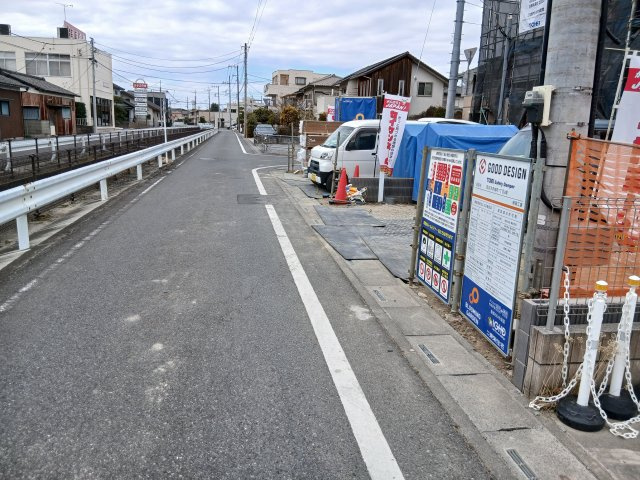 熊谷市赤城町１丁目　の前面道路含む現地写真|現地前面道路（2026年02月17日）撮影