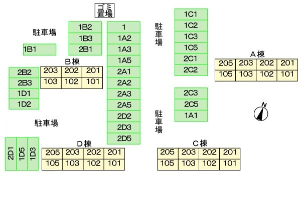 サンテラス窪　Ｂの駐車場|駐車場