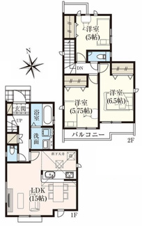 【間取り】 | 【仲介手数料無料！！】稲城市押立　新築戸建て（全13棟）12号棟　5580万円 | 12号棟