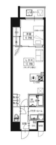 【間取り】 | S-RESIDENCE大阪上本町
