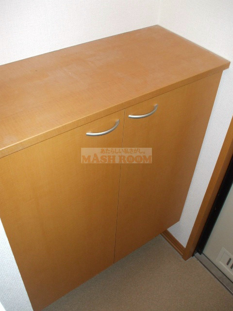 中野区大和町３丁目のアパートの玄関