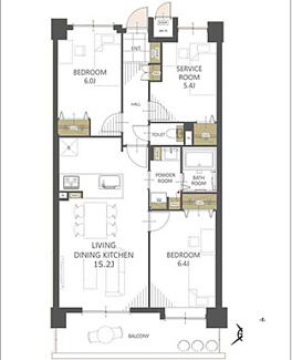 【間取り】 | Jcity五日市アベニュー