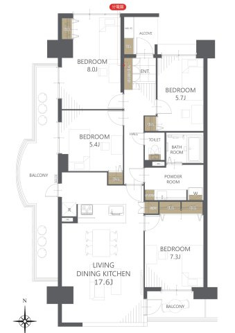 フローラルシティ西の原一丁目１号棟の画像