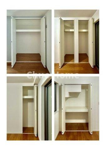 江戸川区松江5丁目中古住宅の収納|居室にはクローゼットを完備し、自由度の高い家具の配置が叶うシンプルな空間です。お子様の成長と必要になる子供部屋を与えるにはぴったりの間取りですね。