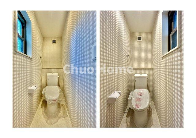 江戸川区松江5丁目中古住宅のトイレ|【トイレ】 温水洗浄便座機能付きトイレ。温水洗浄便座は清潔にお使いいただくための大切なアイテムです。