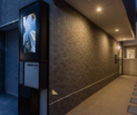 レピュア大島レジデンスのロビー