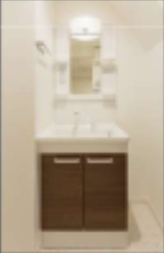 レピュア大島レジデンスの洗面所