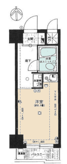 【間取り】 | ライオンズマンション八王子第二 | ワンルームは一人暮らしに最適で家賃を抑えやすく掃除も楽な点が魅力です。生活空間がコンパクトにまとまるため、動線が短く、生活しやすいです。家具の配置も工夫次第で個性を出しやすく、自由な空間を楽しめます。