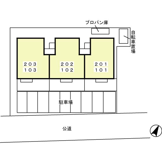 ベルツリー　　刈谷市の賃貸ならクラスホーム刈谷店の区画図