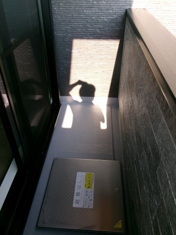 グランフォート明石城北のバルコニー