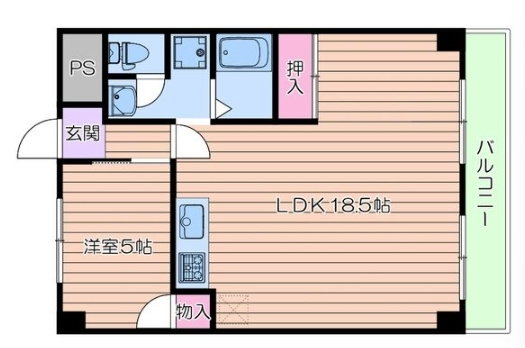 コーポ出口の間取り