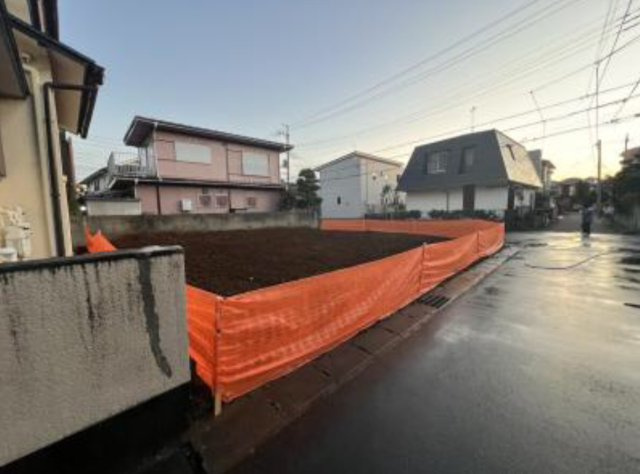 新築戸建　柏市西原1丁目の前面道路含む現地写真
