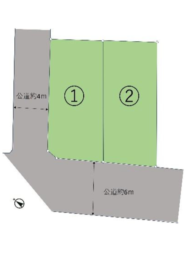 新築戸建　柏市西原1丁目の区画図