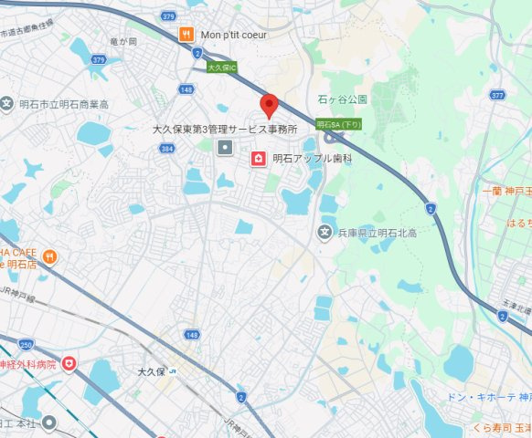 明石市大久保町高丘１丁目（全2棟）Ｂ号棟の地図