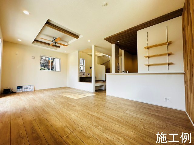 平塚市四之宮2丁目　平屋の新築戸建の居間・リビング